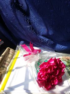 17 Pink Roses🎗Ribbon 💐