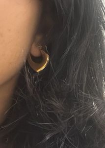 Gold Tone Hoop Earrings