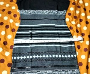 PATTERNED CASUAL DRESS 🖤