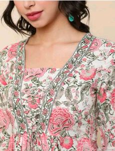 Floral Print Peplum Top