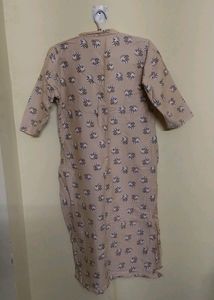 Cream Cotton Kurti