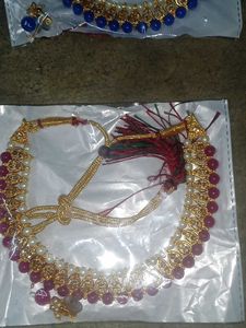 Pink Beaded Necklace Set