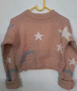 Star Pattern Knit Sweater