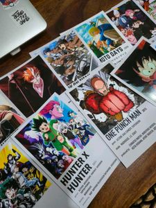 15 Polaroid Info Posters Of Top Anime