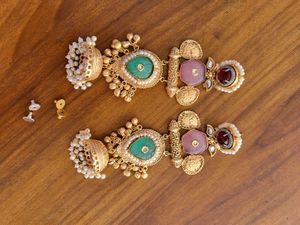 New/Unused Gold Plated Light Weighted Brass Jhumki