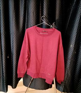Red Pullover Sweatshirt