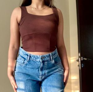 Brown Corset Top