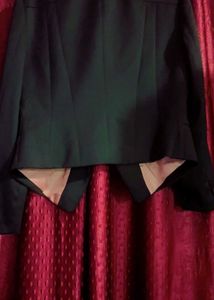 Elegant Black Blazer with Embellishment