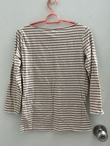 Striped 3/4 Sleeve Top