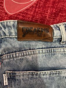 FREAKINS Wide Leg Jeans