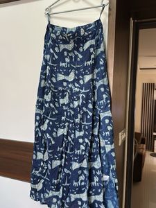 Printed Tiered Maxi Skirt