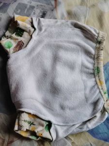 Cute Leaf Print Padded Underwear Cloth Diaper