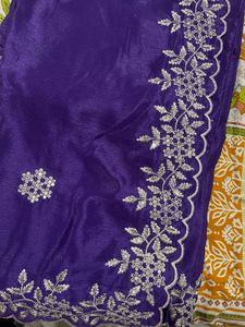 Cut work Saree