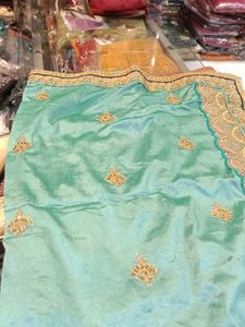 Elegant Sea Green Saree (Minor Issue)