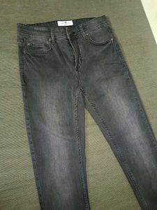 Dark Gray Slim Fit Jeans
