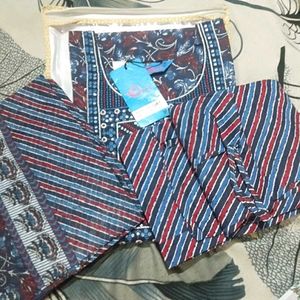 Devi Rasdhika Floral Print Kurti Set