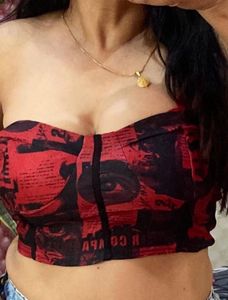Red &amp; Black Tube Top