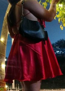 Hot Red Party Dress Size 28 To 39