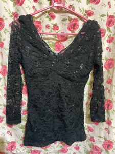 Lace Net Top
