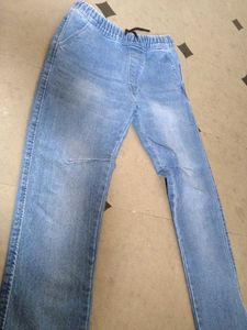 Blue Denim Jogger Jeans