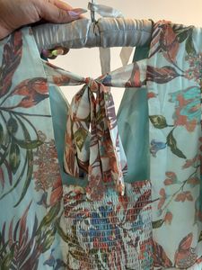 Floral Ruffle Midi Dress