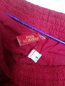 Maroon Palazzo Pants