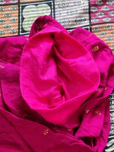 Magenta Button-Down Kurti