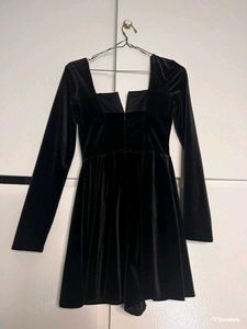 Black Velvet Playsuit
