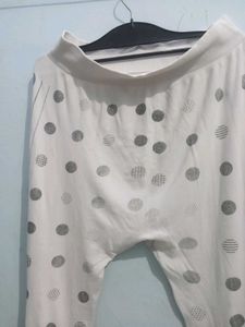 White Polka Dot Leggings