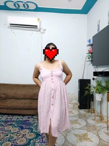 Pink Striped Sundress