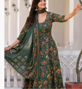 FABNEX Cotton Blend Women Kurta Set