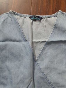 Sleeveless Denim Top