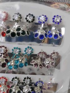 Sparkling Stud Earrings set of 12