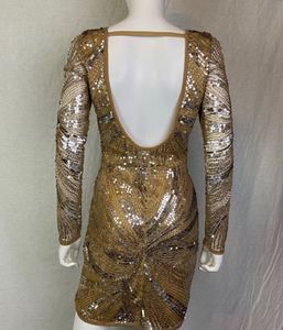 Sparkling Gold Sequin Dress