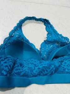 Halter Neck Blue Bralette