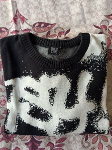Graphic Print Sweater