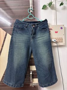 Culotte Jeans - Wide Leg Cropped Denim