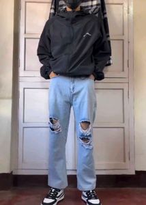 Ripped Light Blue Jeans