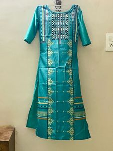 Women Crepe A-line Kurta