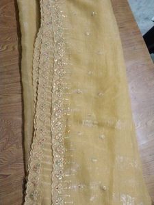 Embroidered salwar suit with dupatta