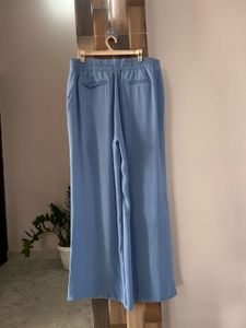 Blue Highwaist Trouser Fixed Price