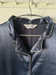 Women&#39;s Satin Plain Relaxed Night Suit 😍
