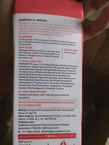 Plum Sunscreen SPF 50