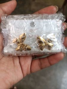 18k Gold Plated Butterfly Stud Earrings