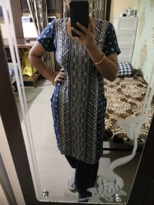 blue and golden salwar suit ..