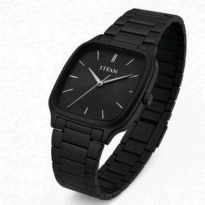 Titan Quartz Watch - Black