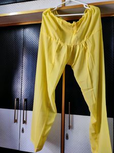 Yellow embroidery Kurta And Salwar