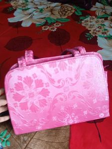 Pink Floral Handbag