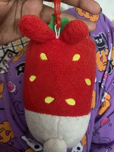 Strawberry Molang Plush Keychain