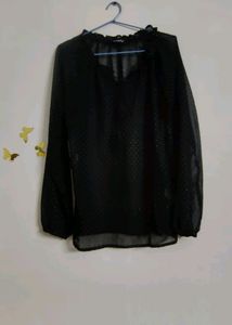 Black Sheer Top🖤